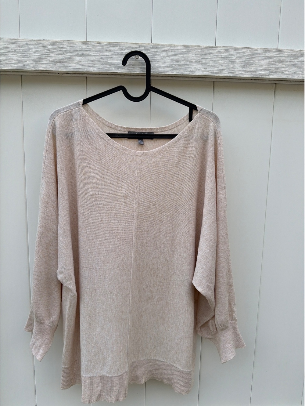 Marled Women's XL Beige Dolman Sleeve Lightweight Knit Sweater